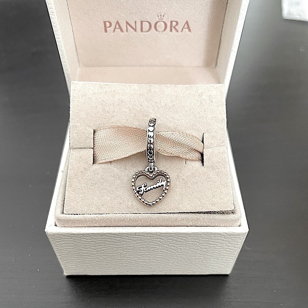 Pandora family heart dangle charm
